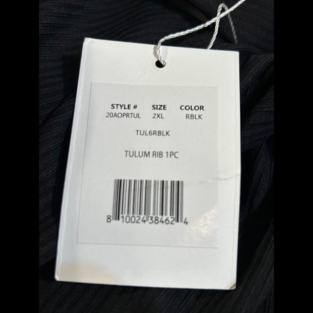 Andie Swim The Tulum One Piece Swimsuit Black Size 2XL - Picture 8 of 10